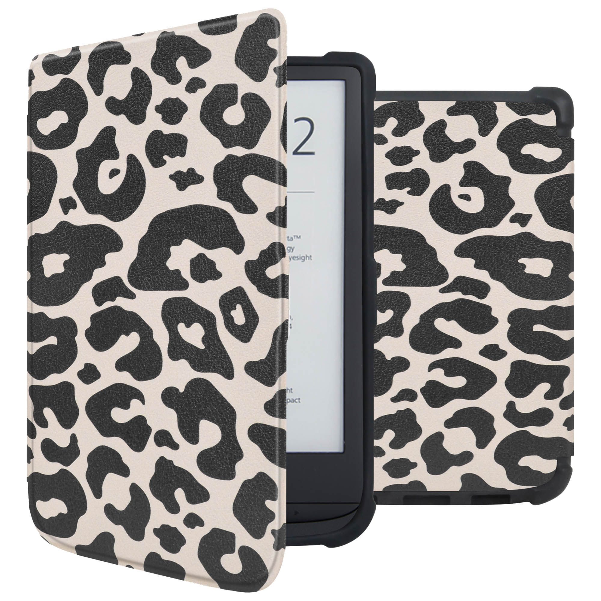 imoshion Design Slim Soft Case Sleepcover voor de Pocketbook Touch Lux 5 / HD 3 / Basic Lux 4 / Vivlio Lux 5 - Leopard
