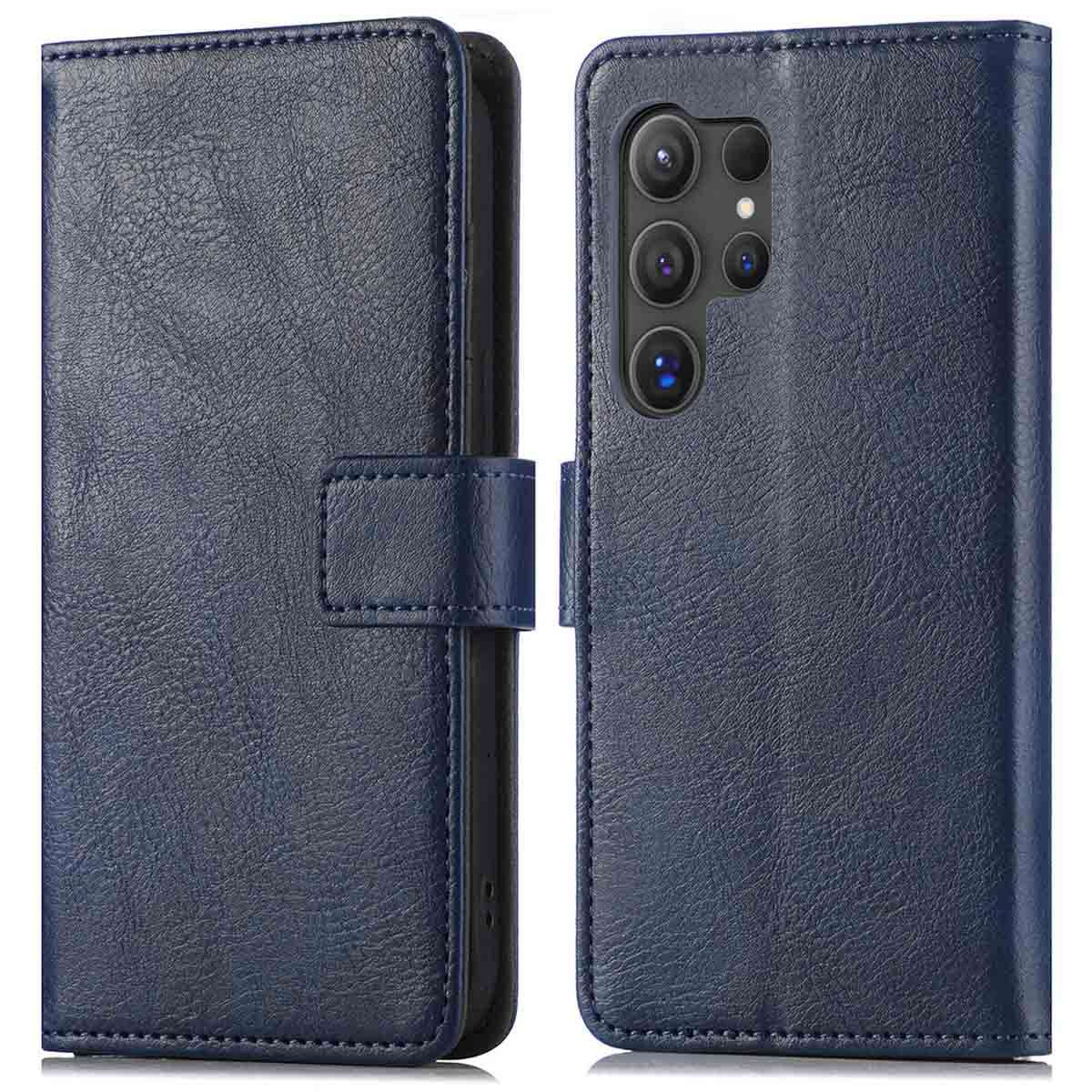 imoshion Luxe Bookcase voor de Samsung Galaxy S24 Ultra - Donkerblauw