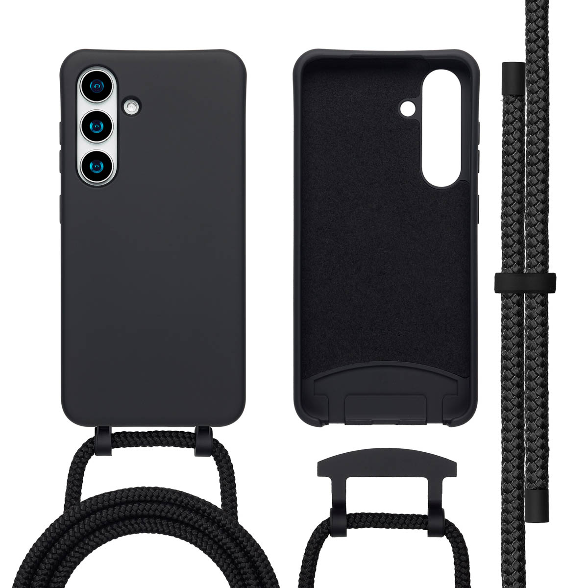 imoshion Color Backcover met afneembaar koord met MagSafe voor de Samsung Galaxy S25 / S24 - Zwart