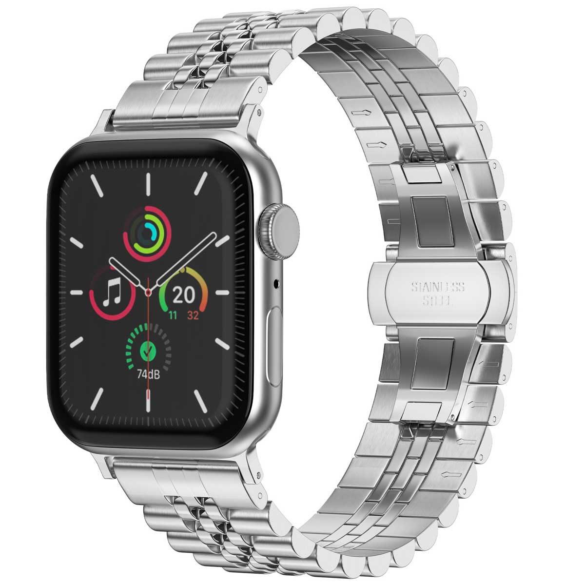 Selencia Bracelet Metallique Jubilee Apple Watch | 38/40/41/42 mm - Argent