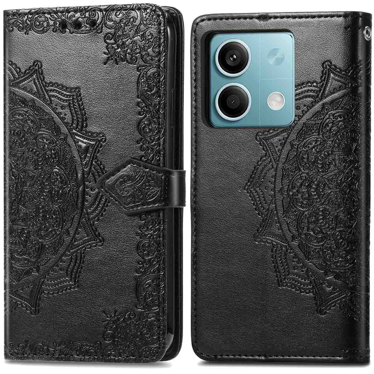 imoshion Mandala Bookcase voor de Xiaomi Redmi Note 13 (5G) - Zwart