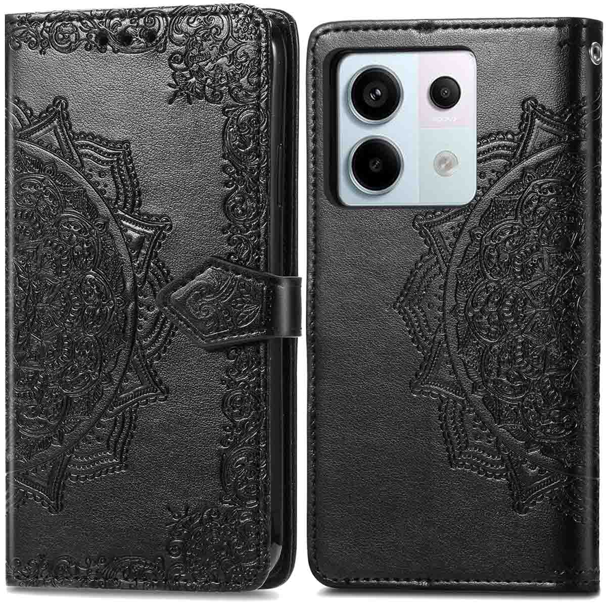 imoshion Mandala Bookcase voor de Xiaomi Redmi Note 13 Pro (5G) / Poco X6 - Zwart