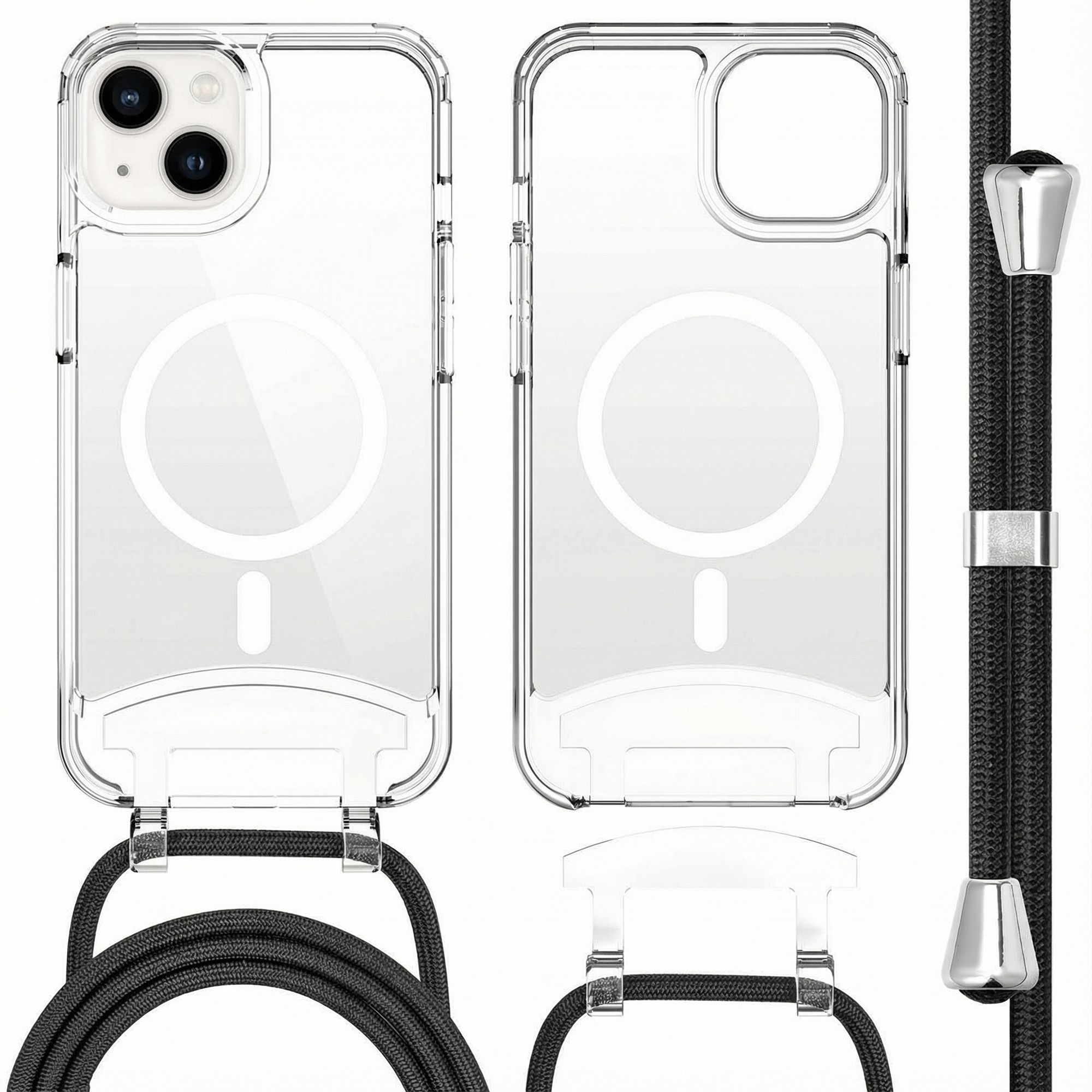 imoshion Coque MagSafe avec cordon amovible Apple iPhone 13 - Transparent