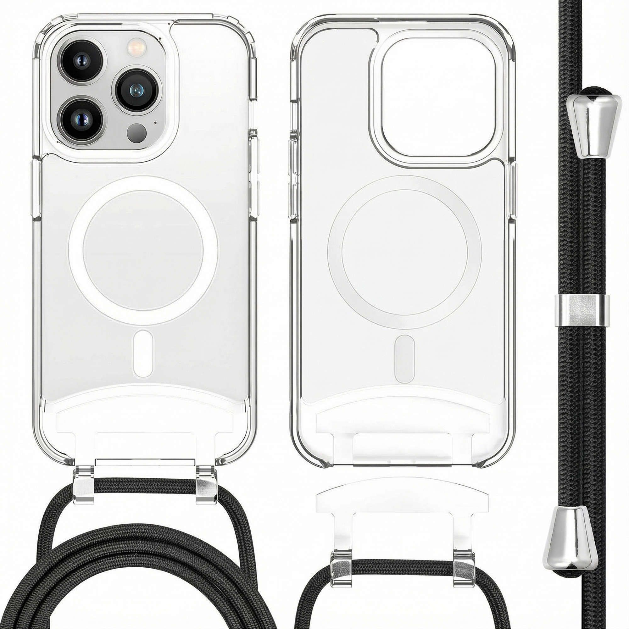 imoshion Coque MagSafe avec cordon amovible Apple iPhone 13 Pro - Transparent