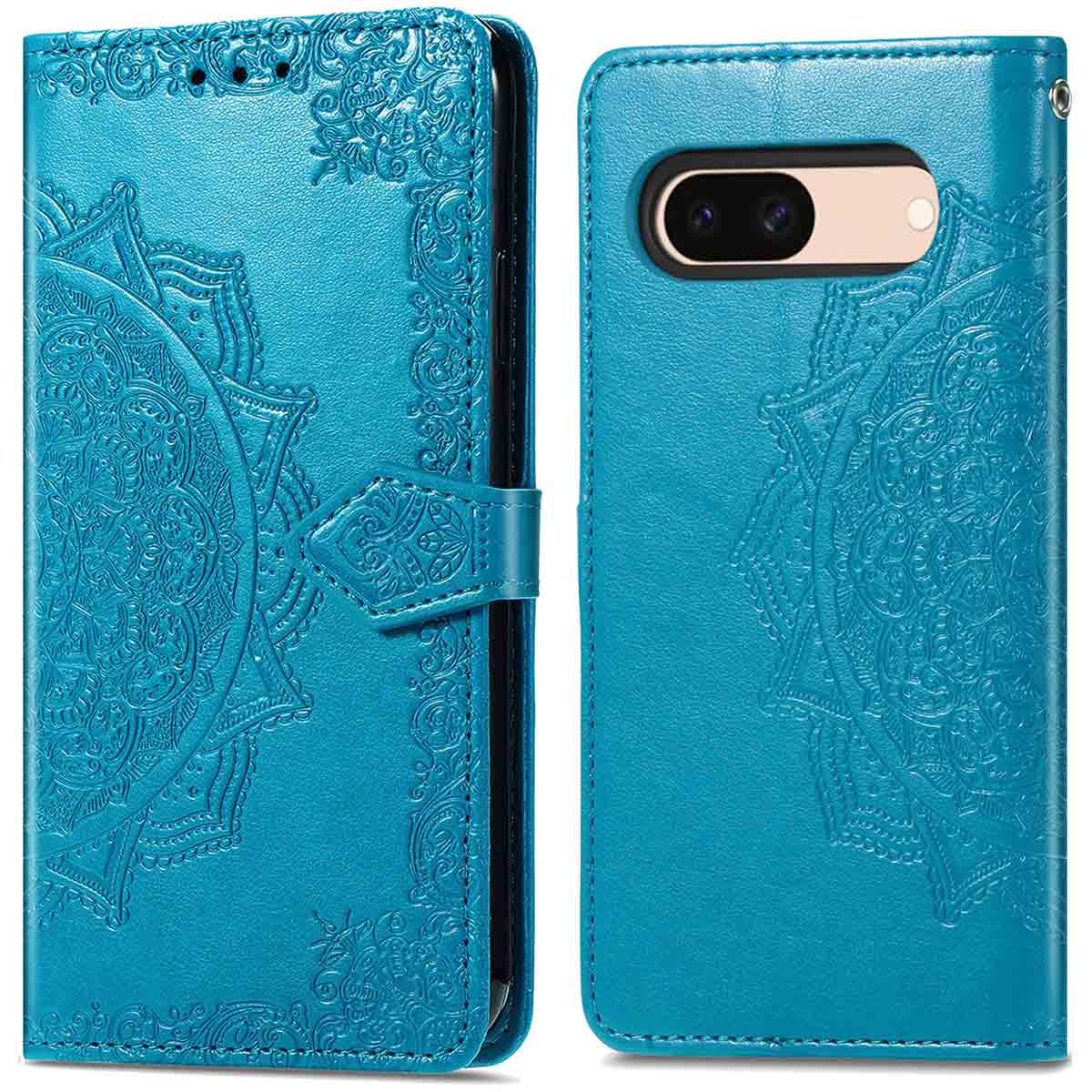 imoshion Mandala Bookcase voor de Google Pixel 8a - Turquoise