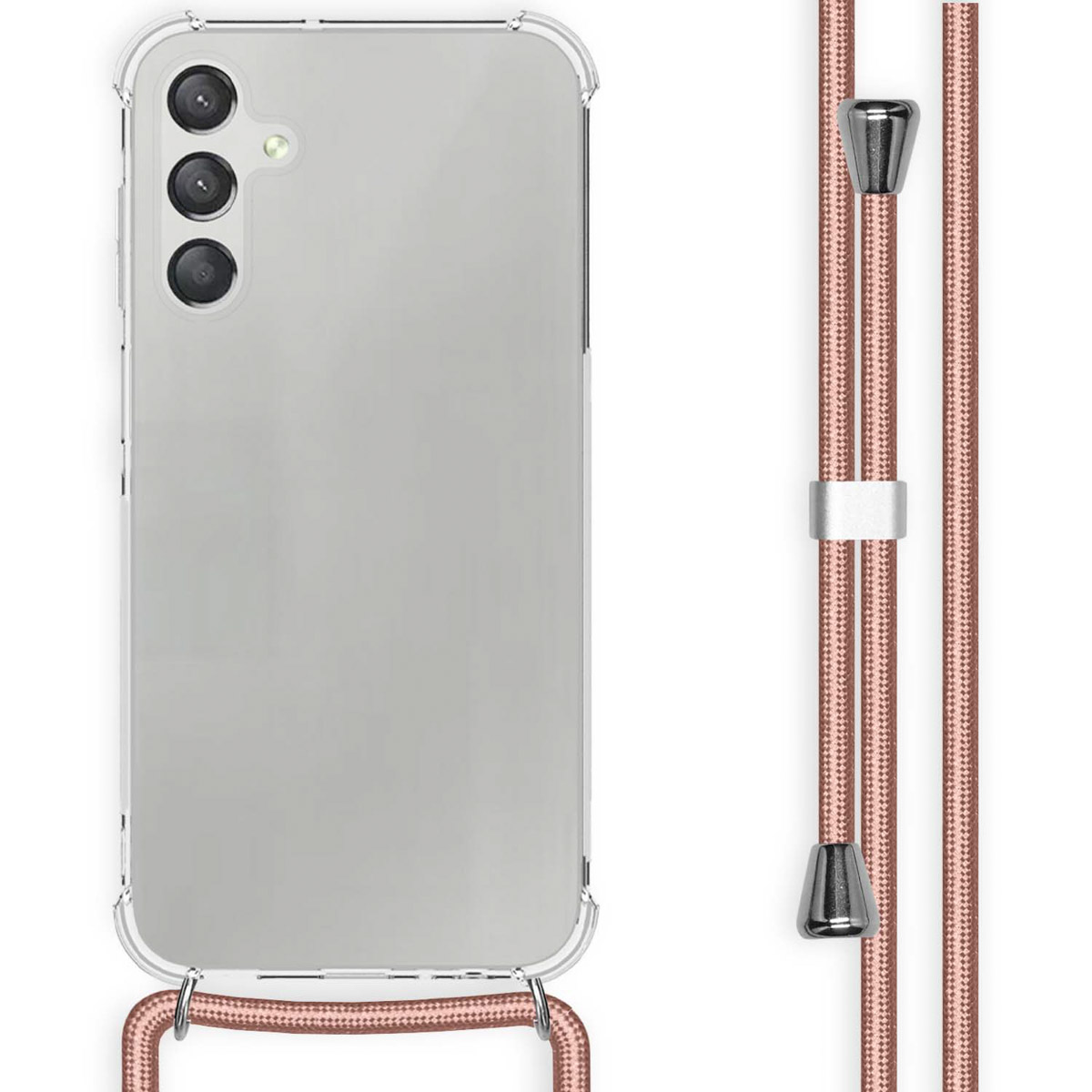 imoshion Coque arrière Transparente avec cordon Samsung Galaxy A15 (5G/4G) - Rose Doré