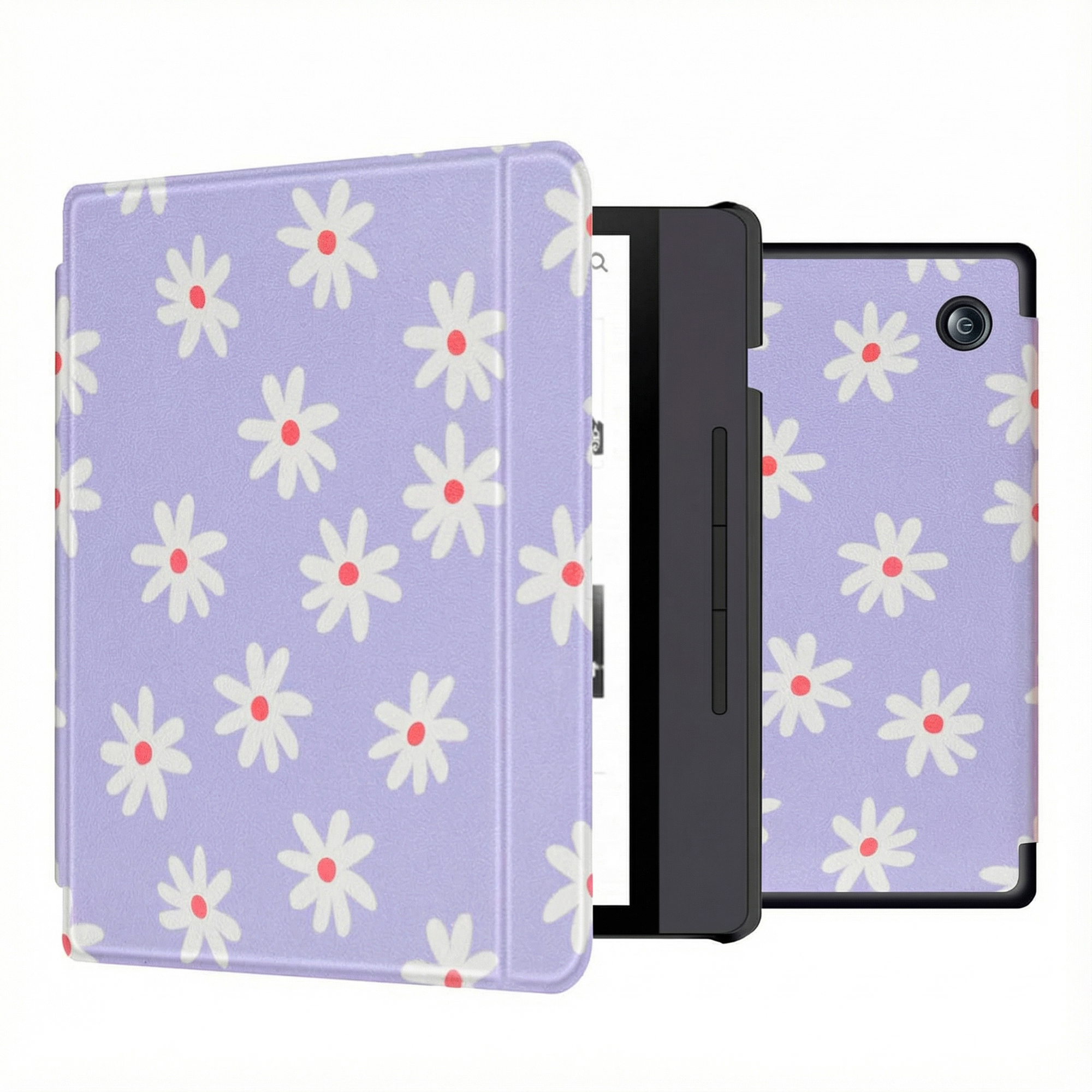 imoshion Design Slim Hard Case Sleepcover met stand voor de Kobo Libra H2O - Flowers Distance