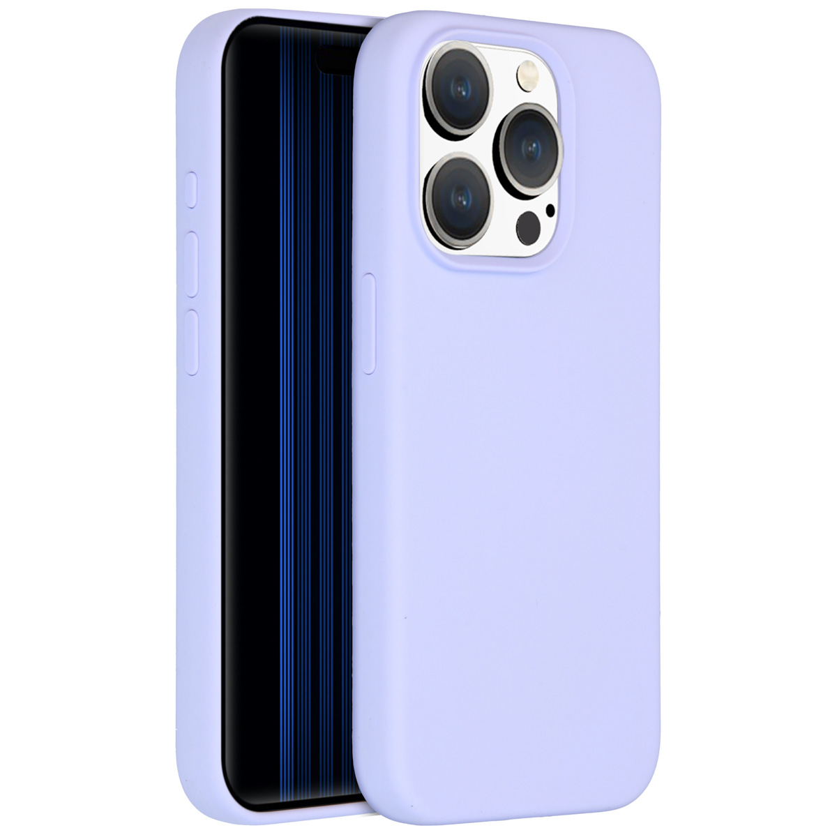 Accezz Coque Liquid Silicone Apple iPhone 15 Pro - Violet