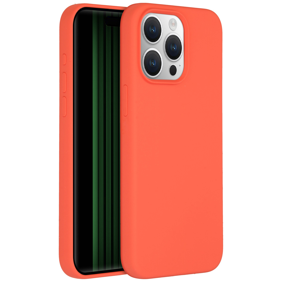 Accezz Coque Liquid Silicone Apple iPhone 15 Pro Max - Nectarine