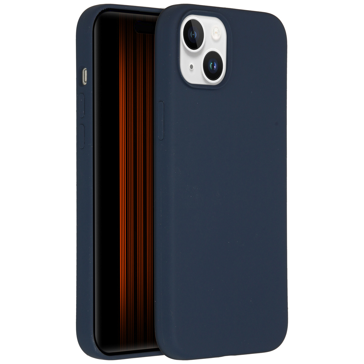 Accezz Coque Liquid Silicone avec MagSafe Apple iPhone 15 Plus - Bleu foncé