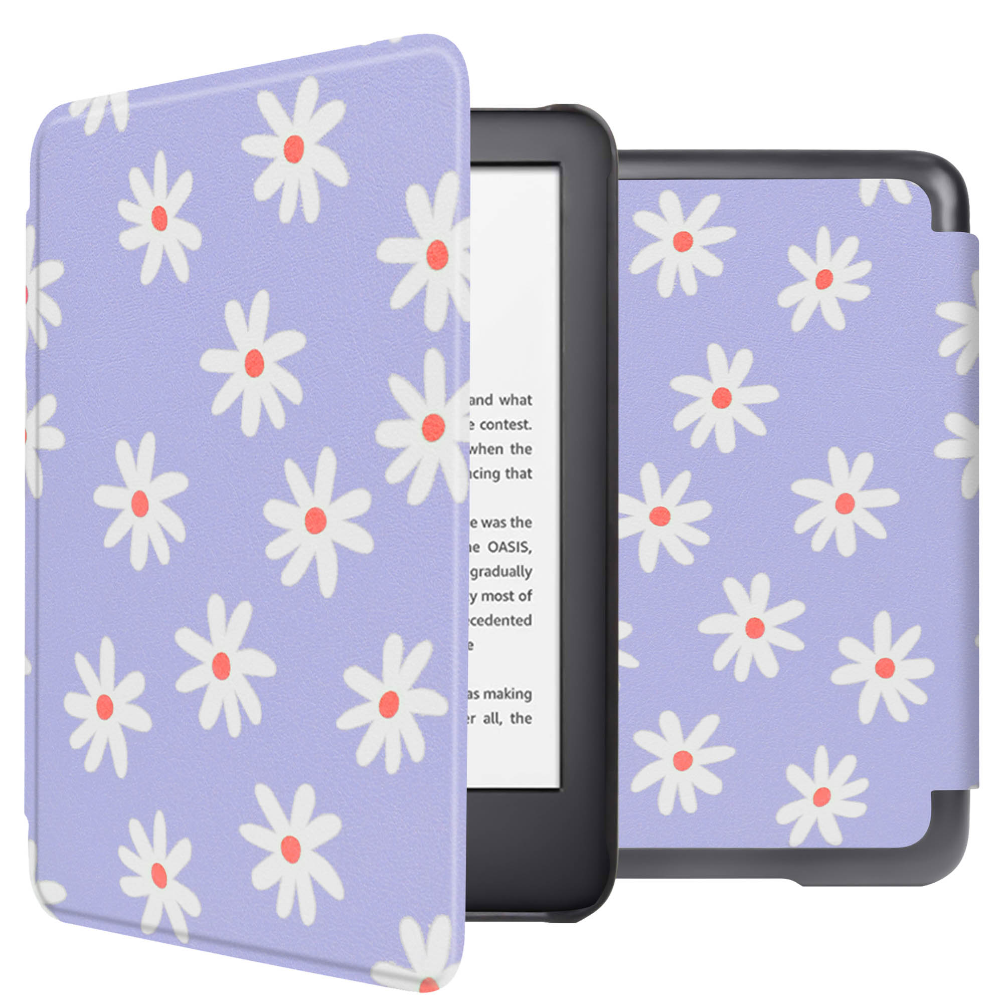 imoshion Design Slim Hard Case Sleepcover Amazon Kindle (2024) / Amazon Kindle (2022) 11th gen - Flowers Distance