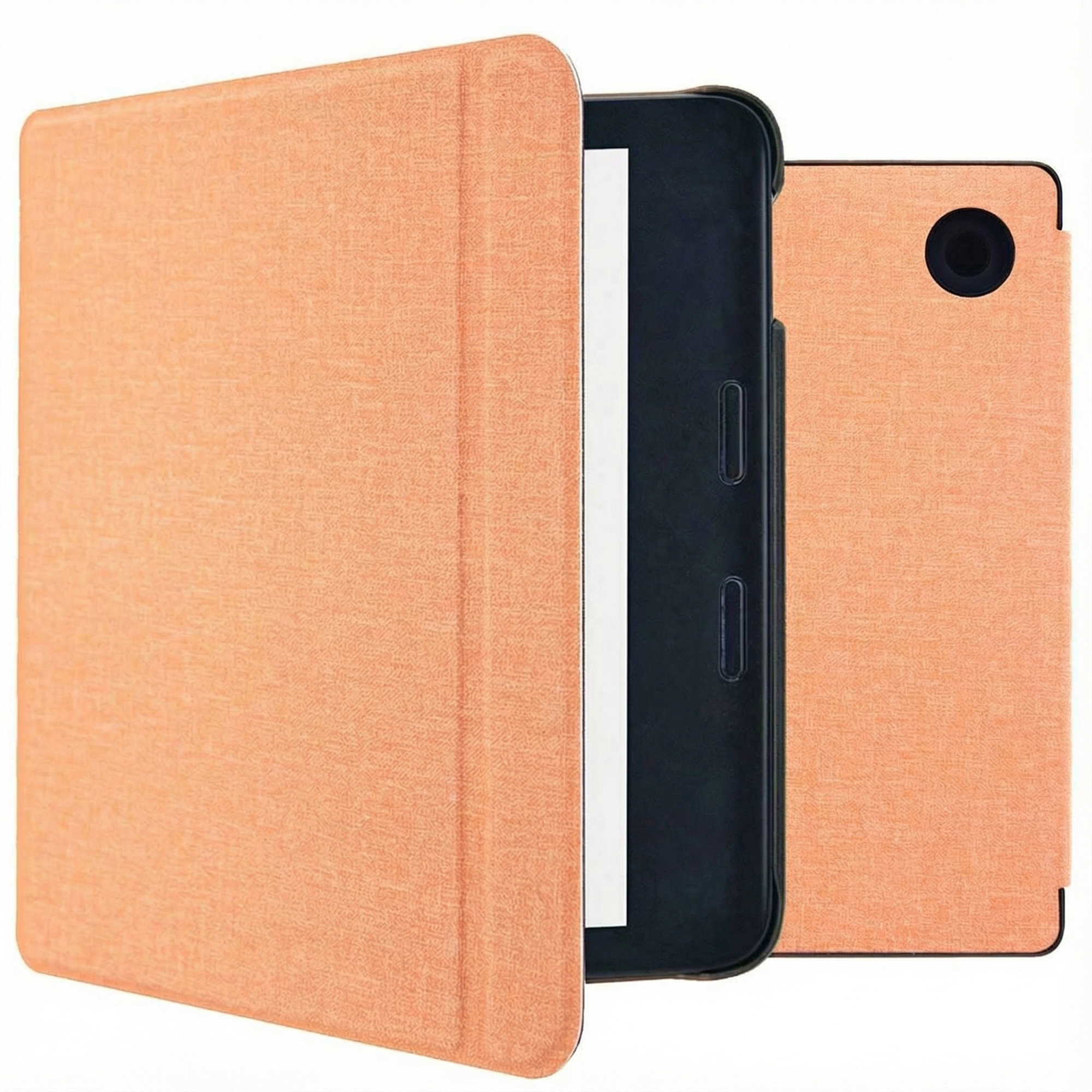 imoshion Canvas Sleepcover Bookcase met stand voor de Kobo Libra 2 / Tolino Vision 6 - Peach