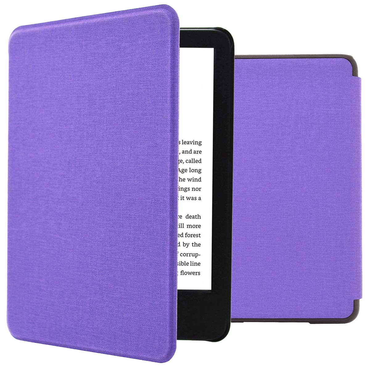 imoshion Canvas Sleepcover Bookcase voor de Amazon Kindle (2024) / Amazon Kindle (2022) 11th gen - Paars