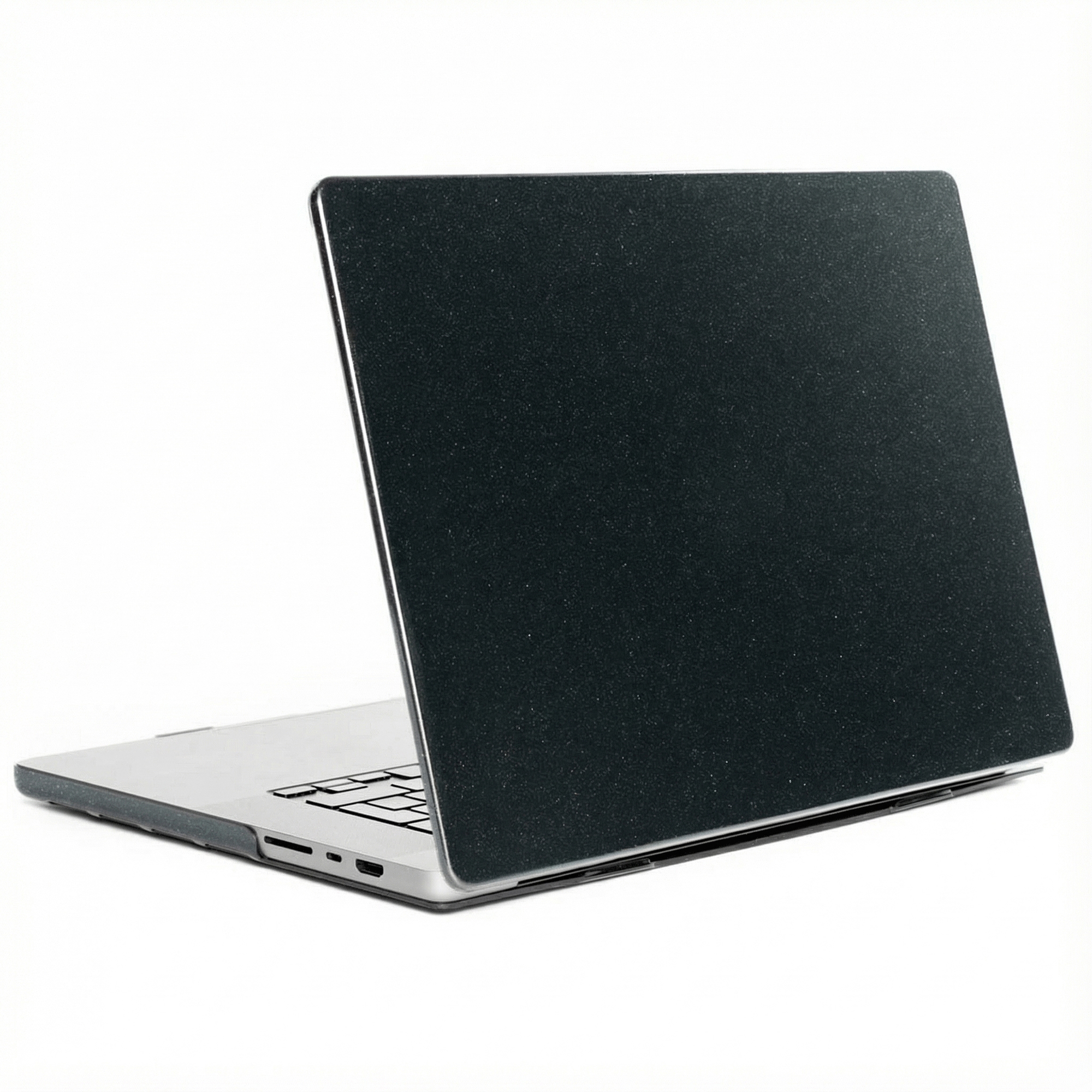 Selencia Coque Paillettes Apple MacBook Air 13 pouces (2022 / 2024 M3 / 2025 M4 / 2026 M5) - Noir