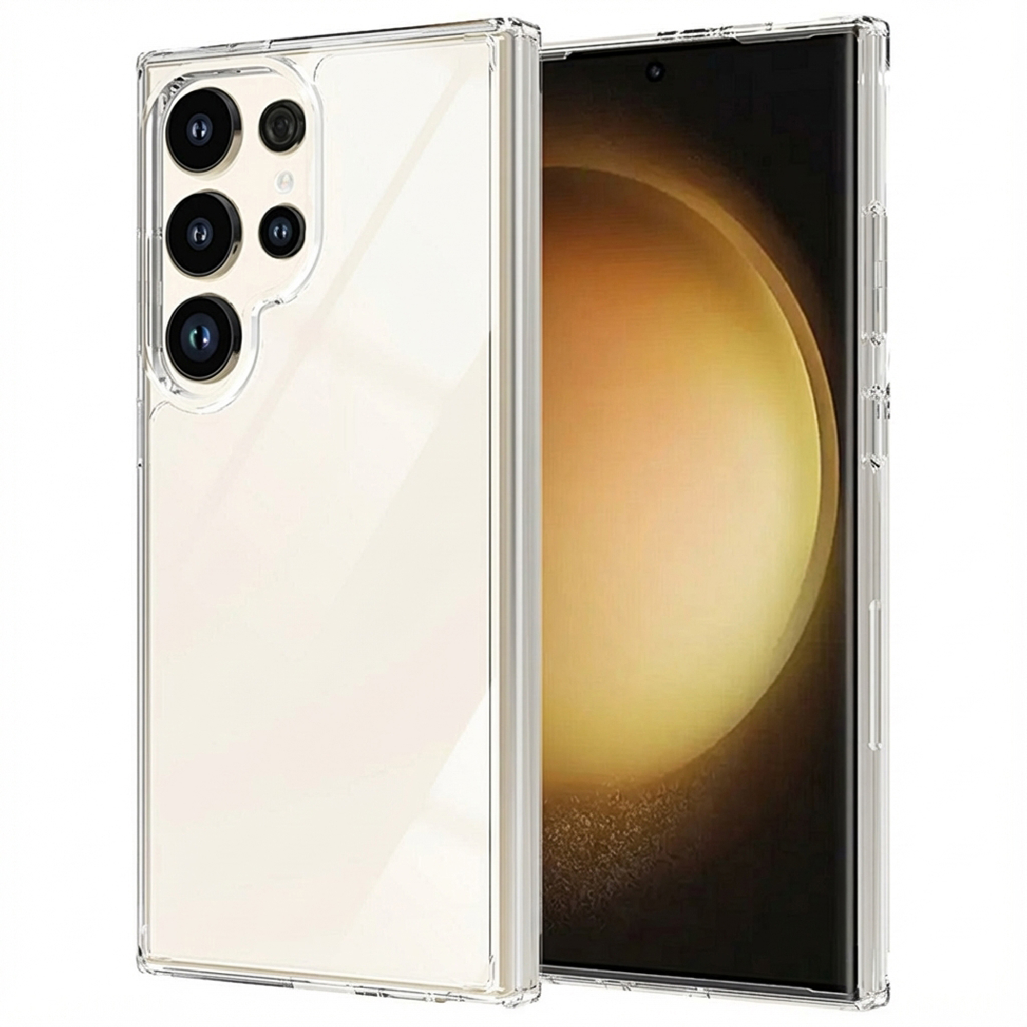 Accezz Xtreme Impact Backcover voor de Samsung Galaxy S24 Ultra - Transparant