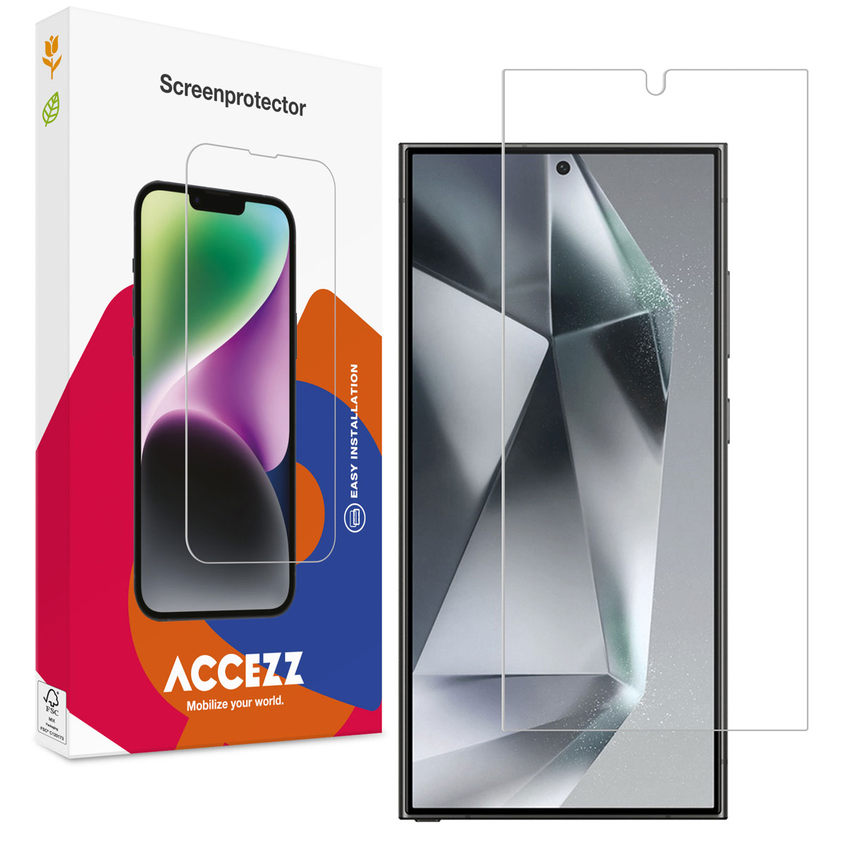 Accezz Gehard Glas Screenprotector voor de Samsung Galaxy S24 Ultra