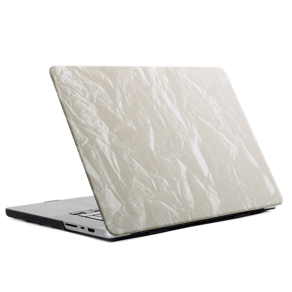 Selencia Coque en velours Apple MacBook Pro 16 pouces (2021 / 2023 M3 / 2024 M4 / 2026 M5) - Beige