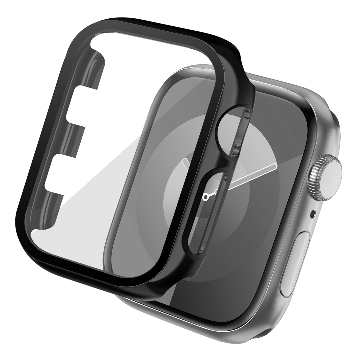 imoshion Full Cover Shiny Hardcase voor de Apple Watch 1 / 2 / 3 - 38 mm - Zwart