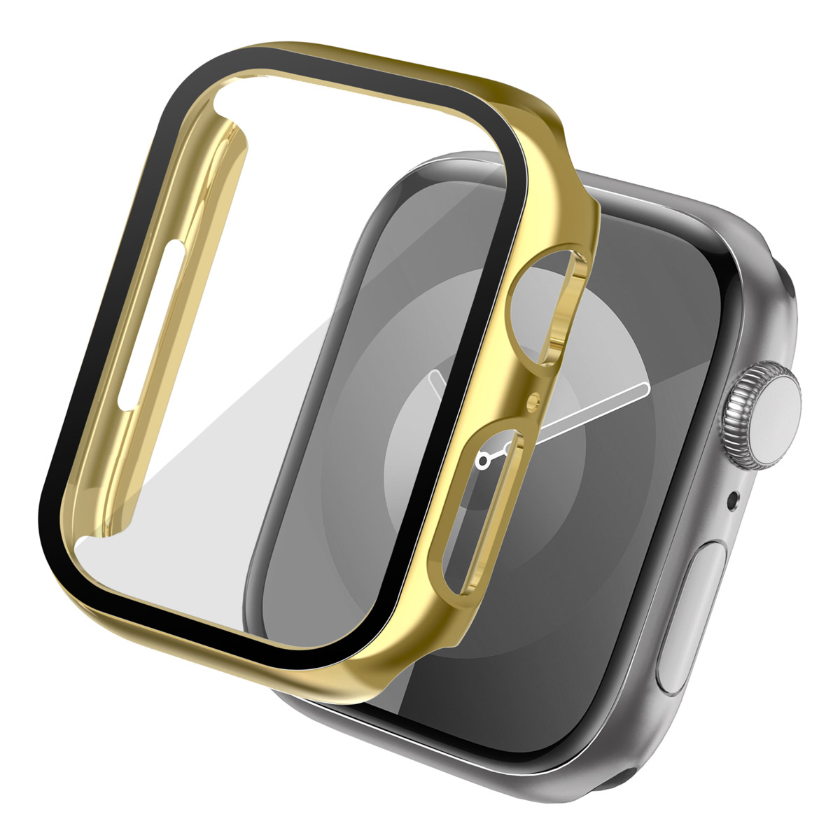 imoshion Full Cover Shiny Hardcase voor de Apple Watch 7 / 8 / 9 - 41 mm - Goud