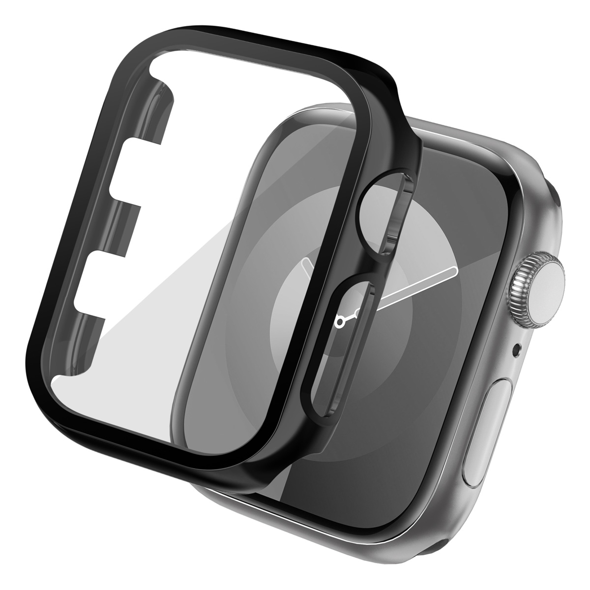 imoshion Full Cover Shiny Hardcase voor de Apple Watch 1 / 2 / 3 - 42 mm - Zwart