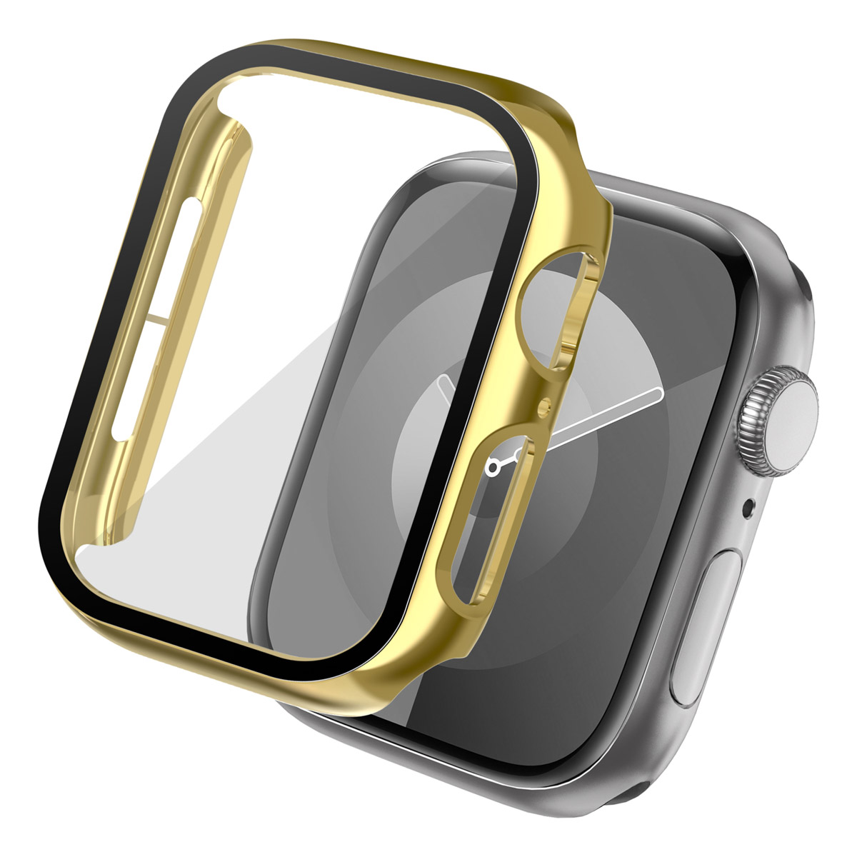 imoshion Full Cover Shiny Hardcase voor de Apple Watch 4 / 5 / 6 / SE - 44 mm - Goud