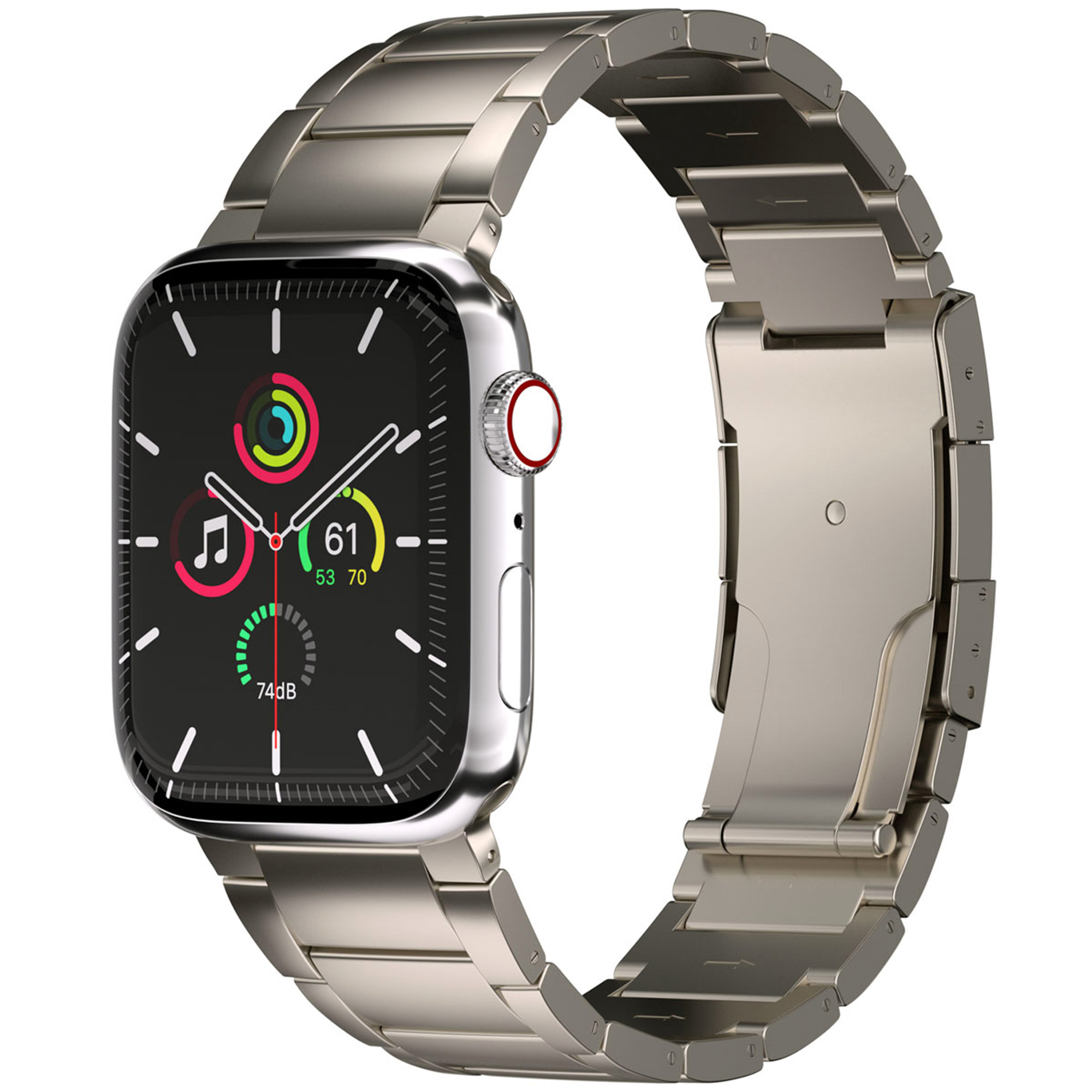 Accezz Mat Titanium bandje voor de Apple Watch | 38/40/41/42 mm - Titanium