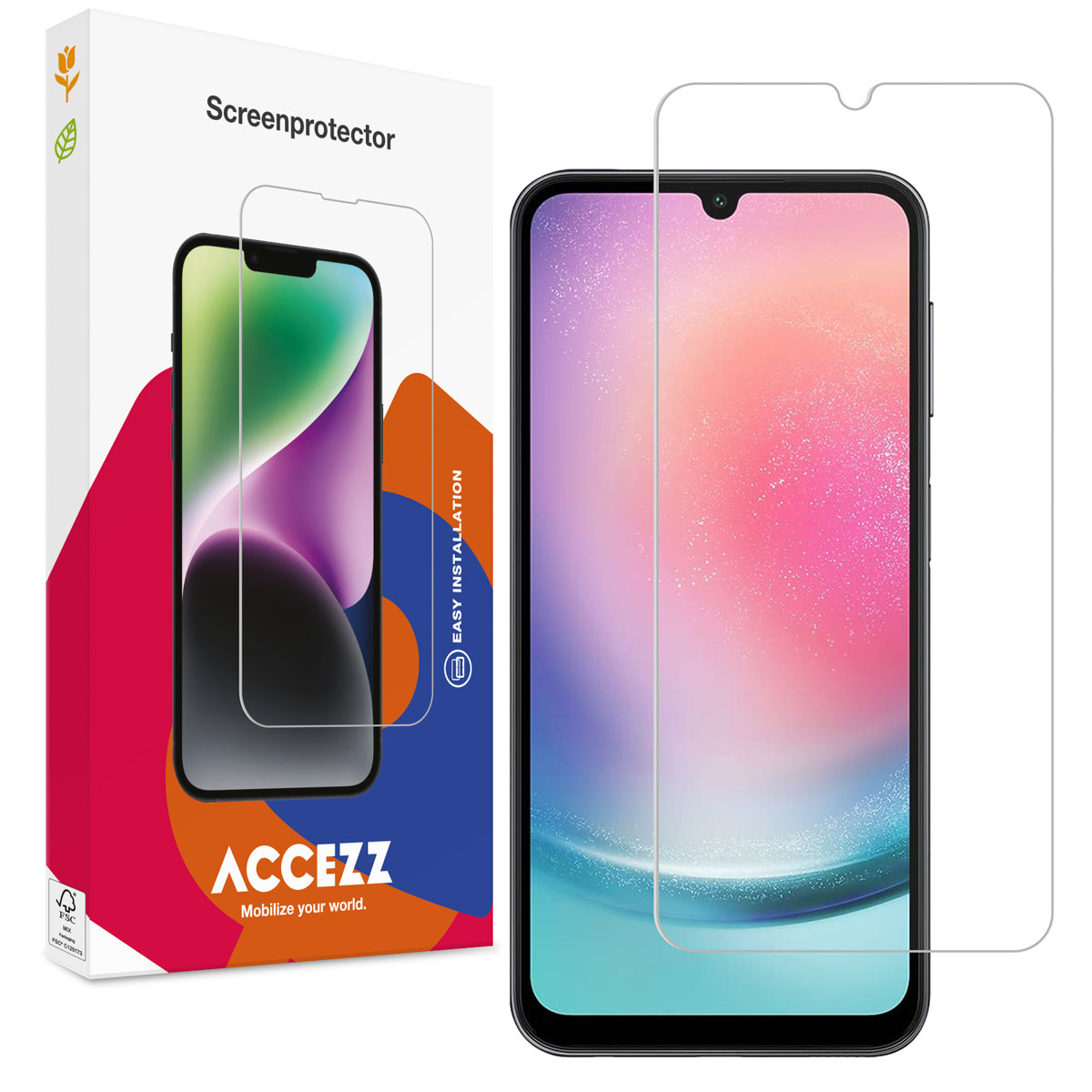 Accezz Gehard Glas Screenprotector voor de Samsung Galaxy A25 (5G)