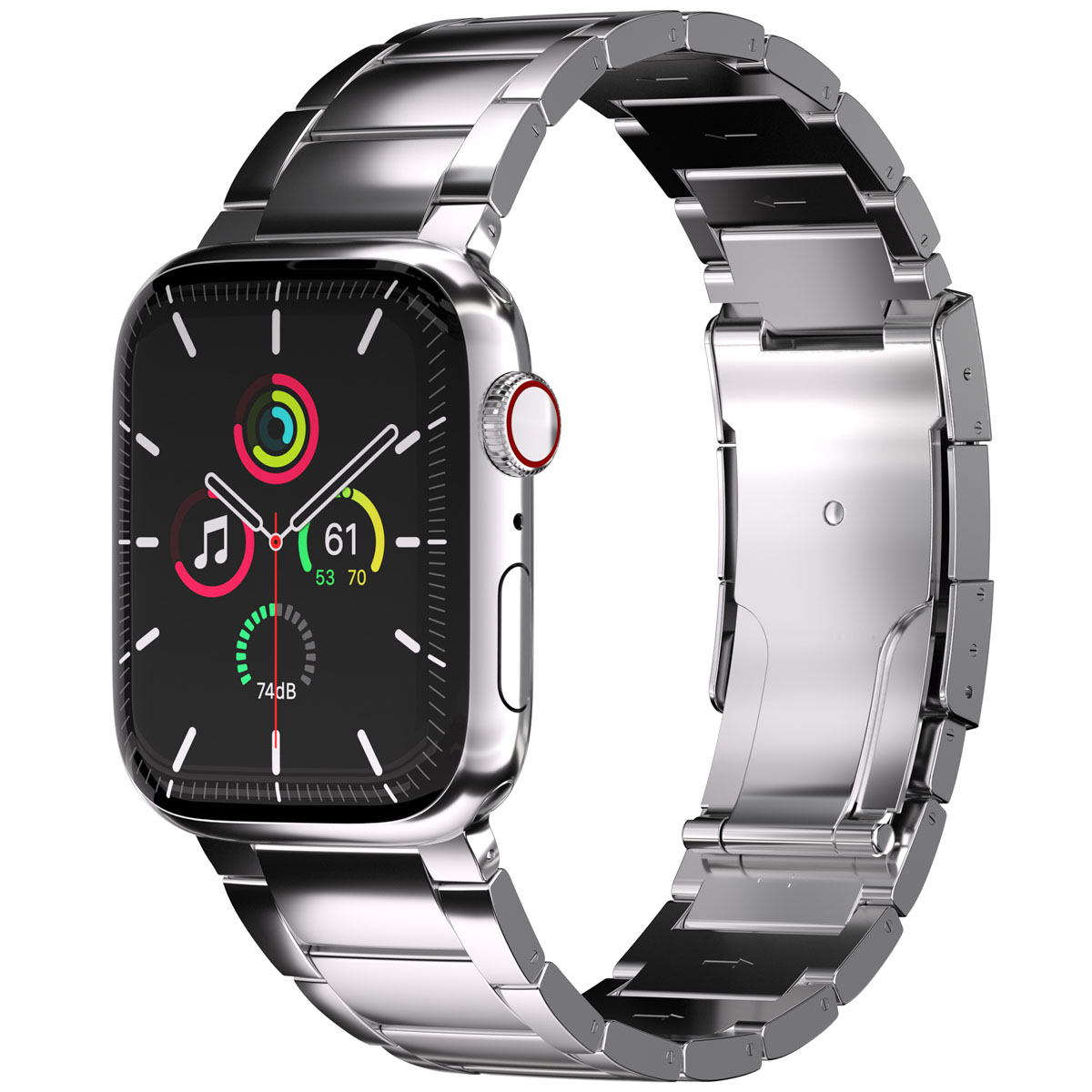 Accezz Mat Titanium bandje voor de Apple Watch | 38/40/41/42 mm - Zilver