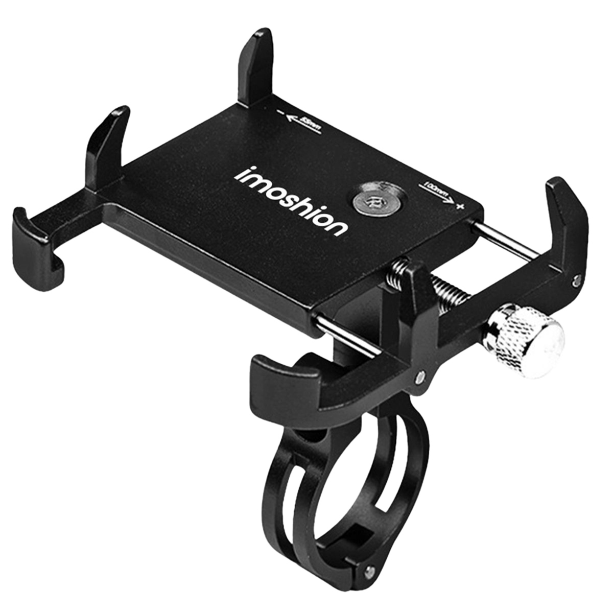 imoshion Aluminium Telefoonhouder Fiets - Lichtgewicht - Universeel - Zwart
