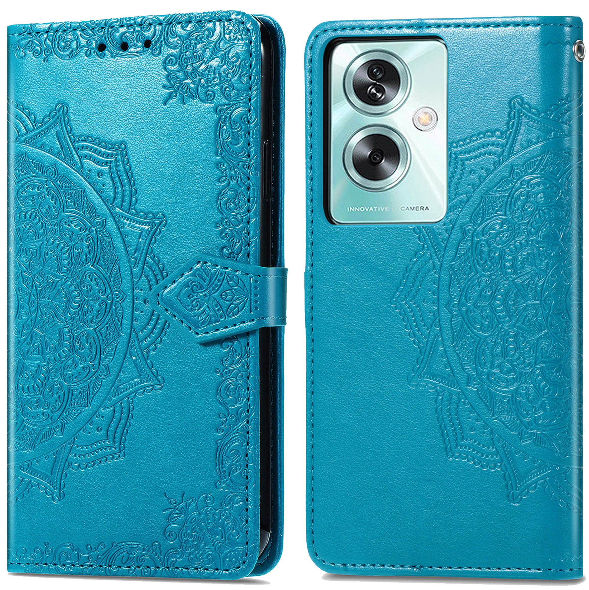 imoshion Mandala Bookcase voor de Oppo A79 - Turquoise