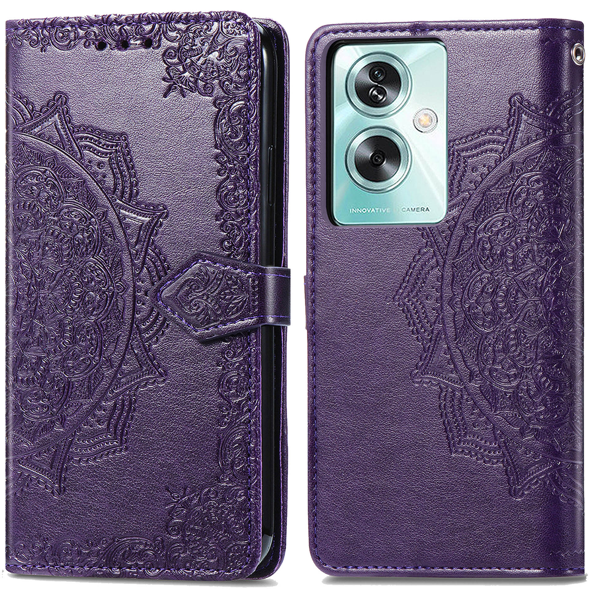 imoshion Mandala Bookcase voor de Oppo A79 - Paars