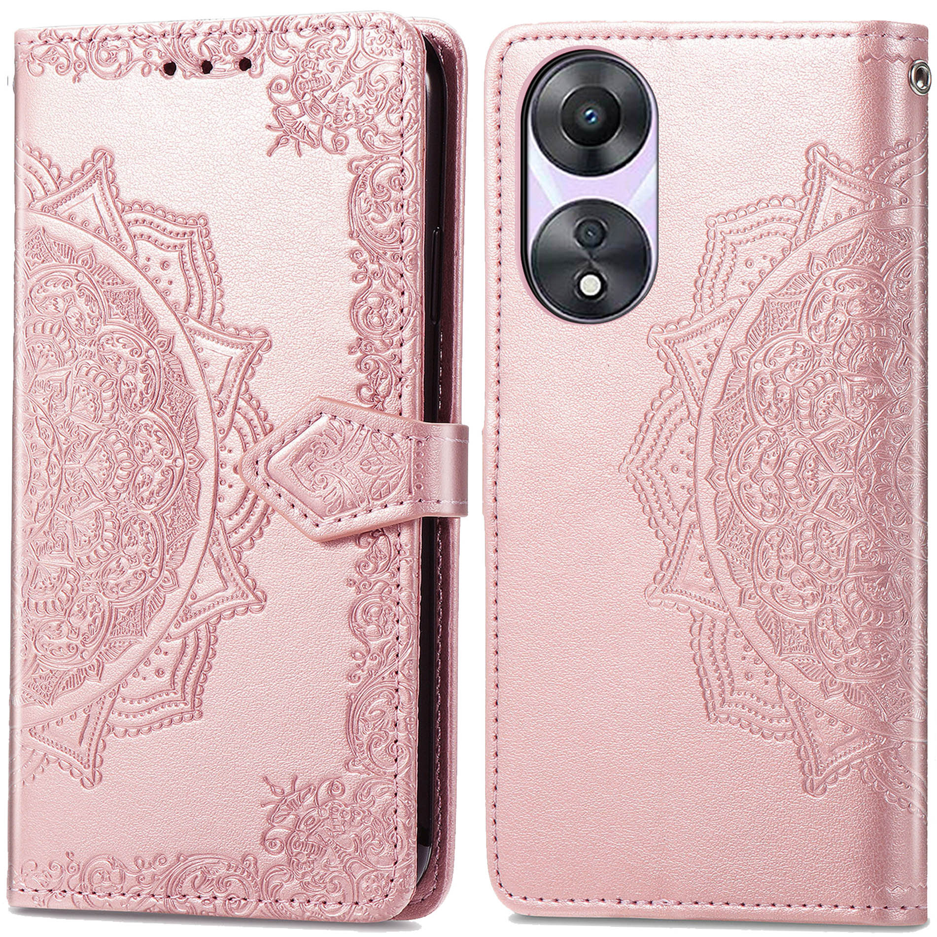 imoshion Mandala Bookcase voor de Oppo A58 - Rosé Goud