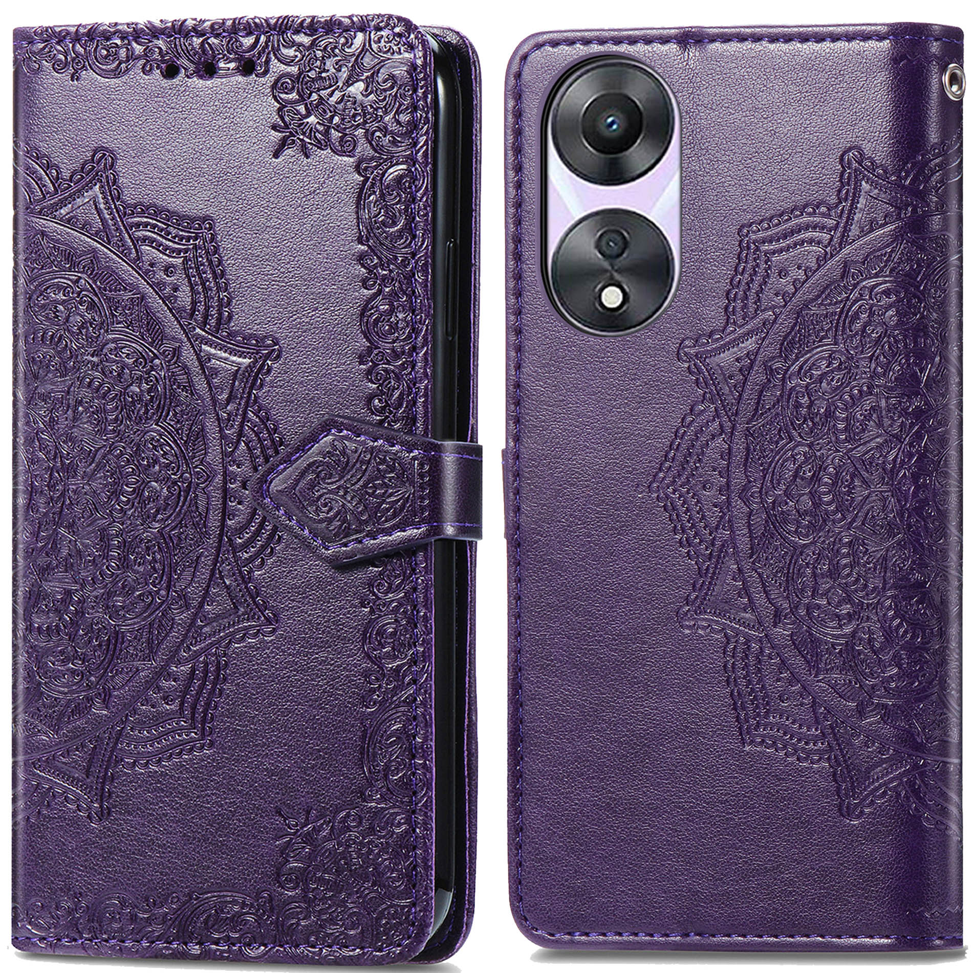 imoshion Mandala Bookcase voor de Oppo A58 - Paars