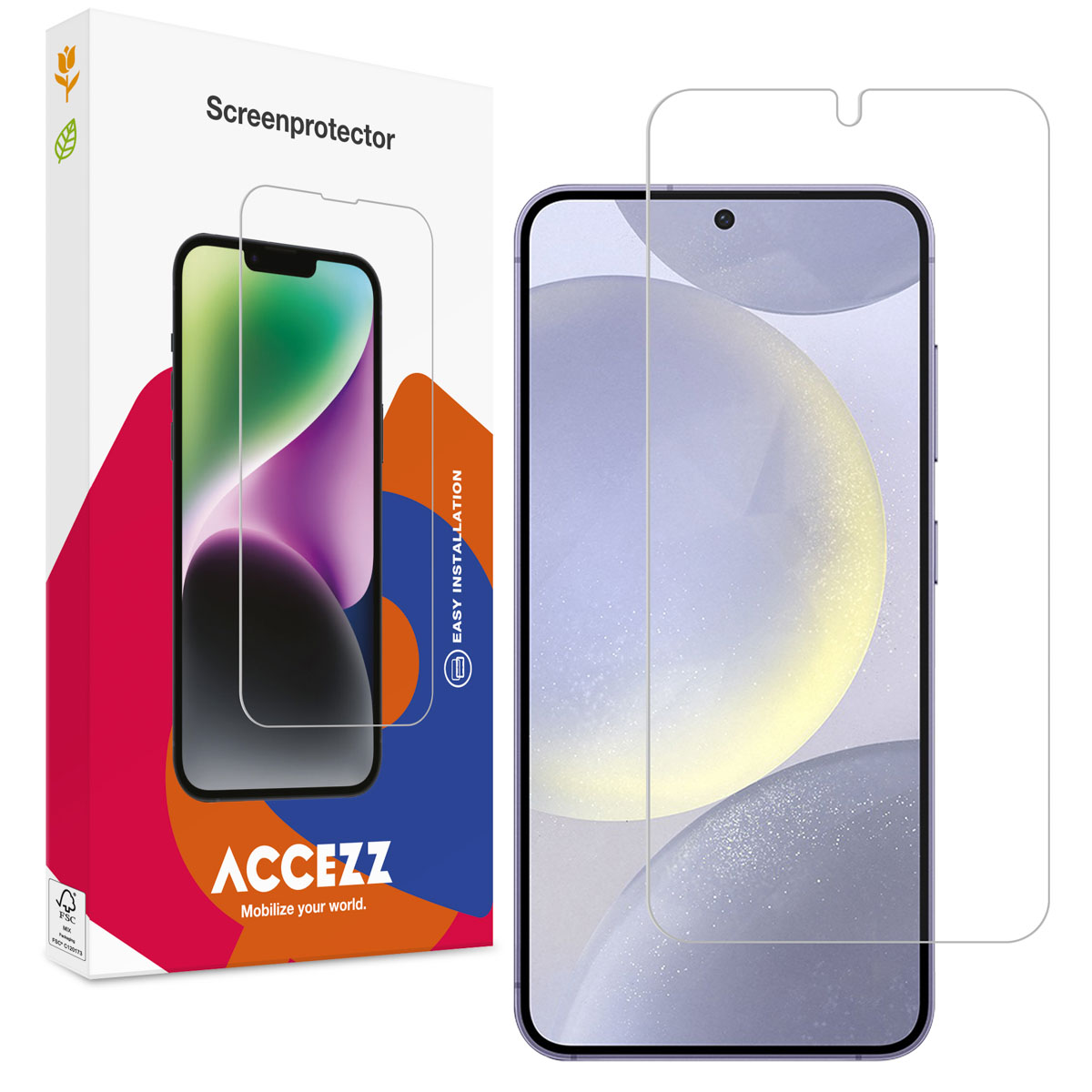 Accezz Protection d'écran en verre trempé Samsung Galaxy S24 Plus / S25 Plus