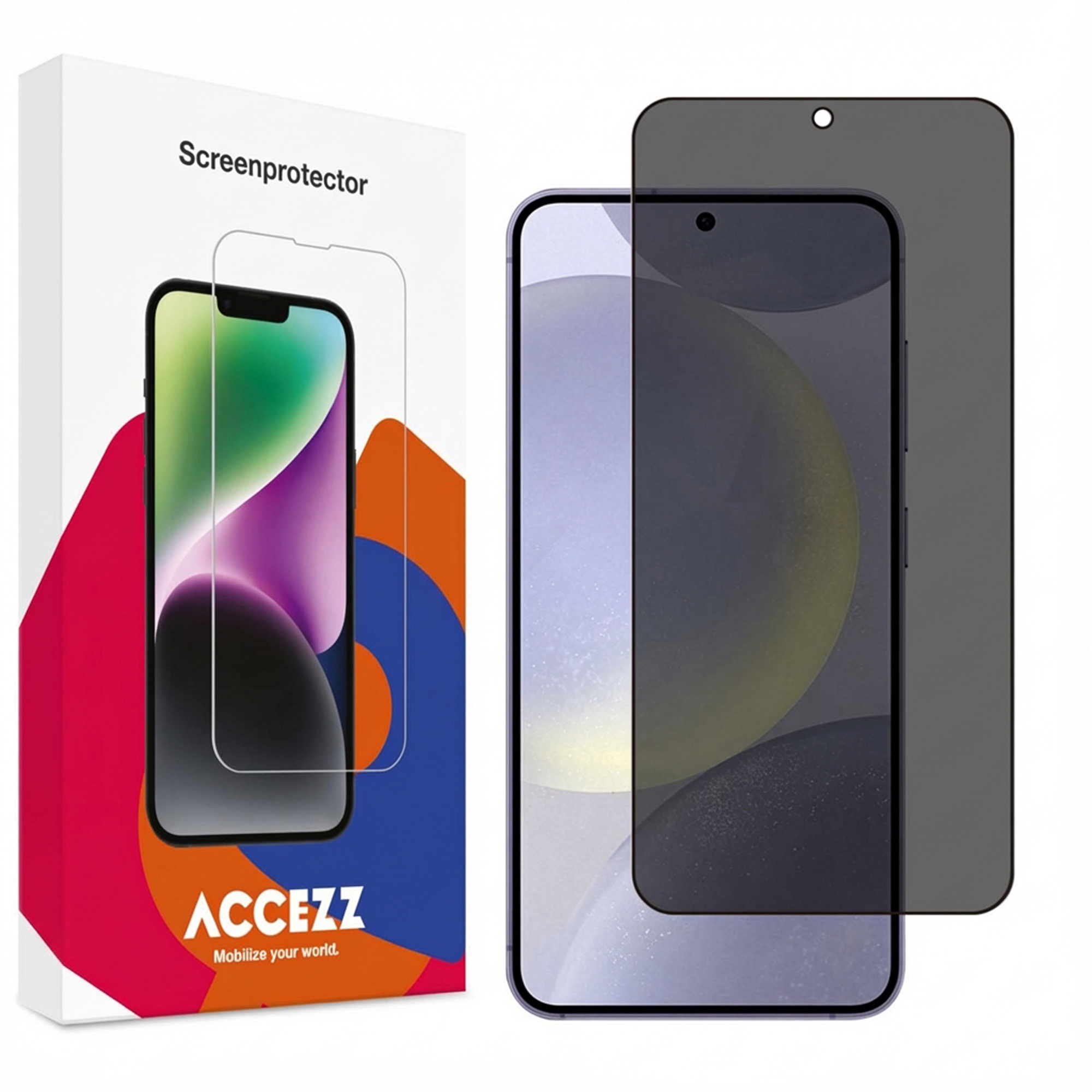 Accezz Protection d'écran en verre trempé Privacy Samsung Galaxy S24 Plus / S25 Plus