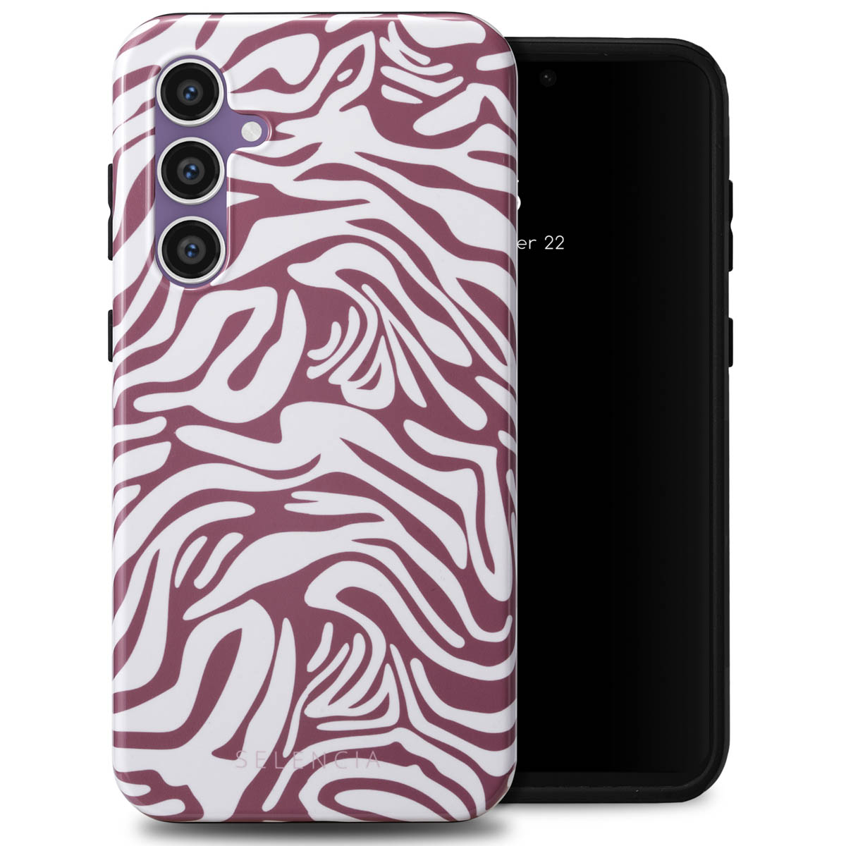 Selencia Coque arrière Vivid Samsung Galaxy S23 FE - Trippy Swirl Dark Rose