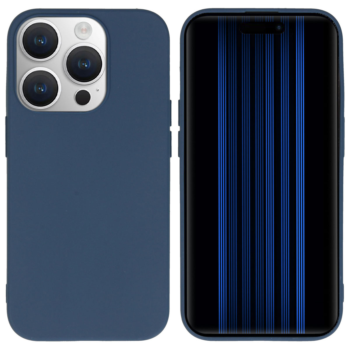 imoshion Coque Couleur Apple iPhone 15 Pro - Bleu foncé