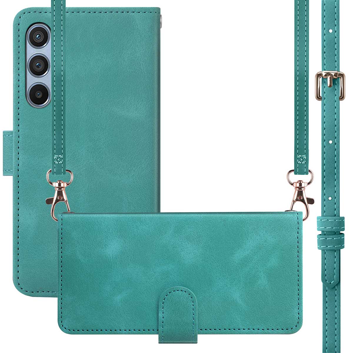 imoshion Bookcase met koord voor de Samsung Galaxy A14 (5G/4G) - Turquoise