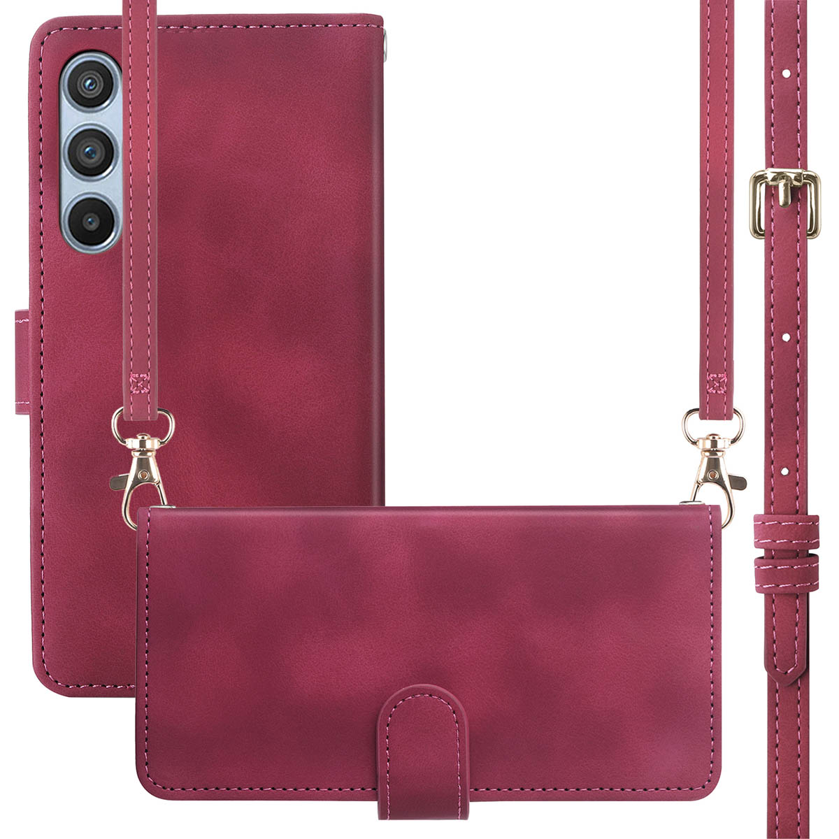 imoshion Bookcase met koord voor de Samsung Galaxy A14 (5G/4G) - Rood