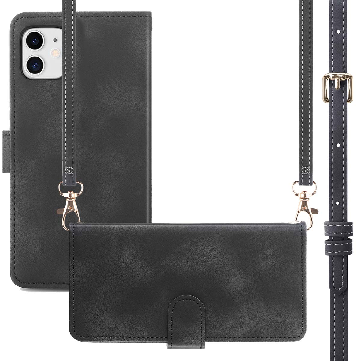 imoshion Bookcase met koord voor de Apple iPhone 11 - Zwart