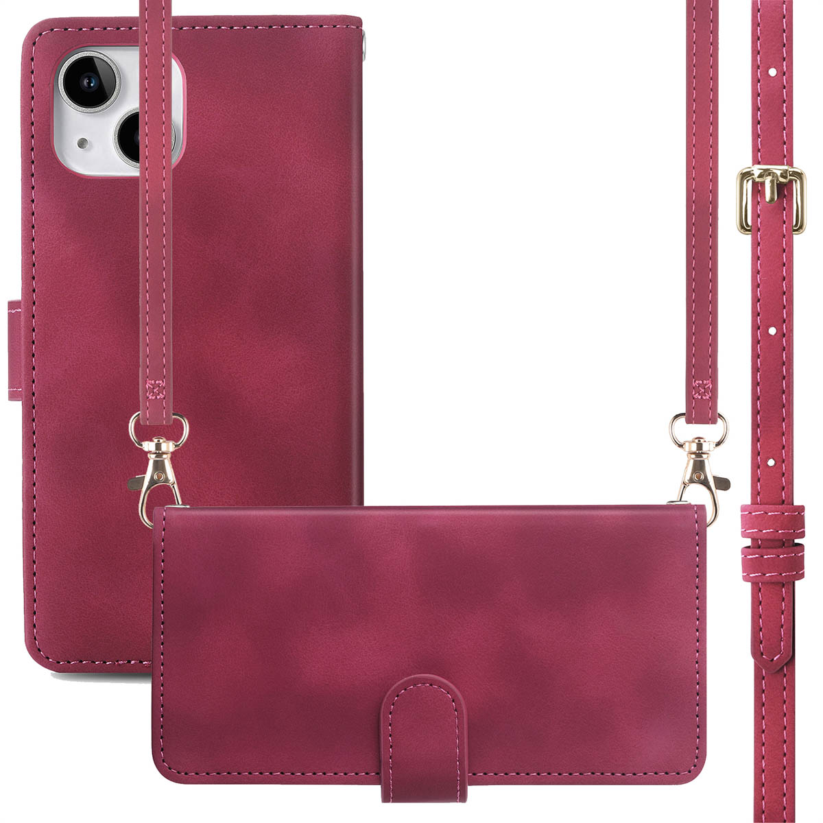 imoshion Bookcase met koord voor de Apple iPhone 14 / 13 - Rood