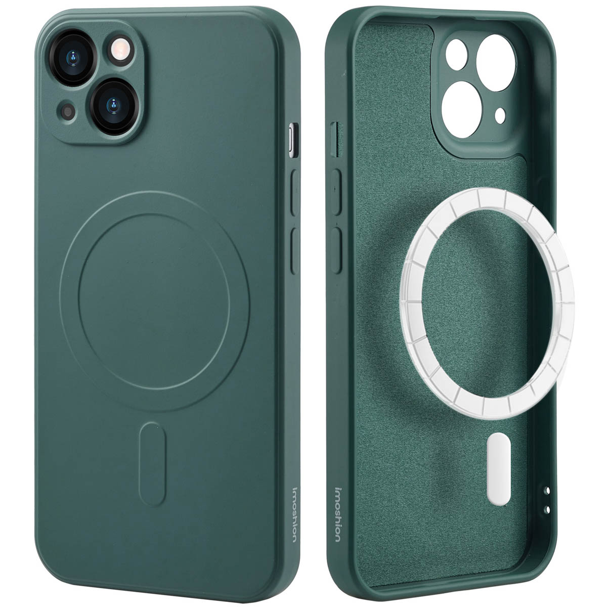 imoshion Color Backcover met MagSafe voor de Apple iPhone 13 - Donkergroen