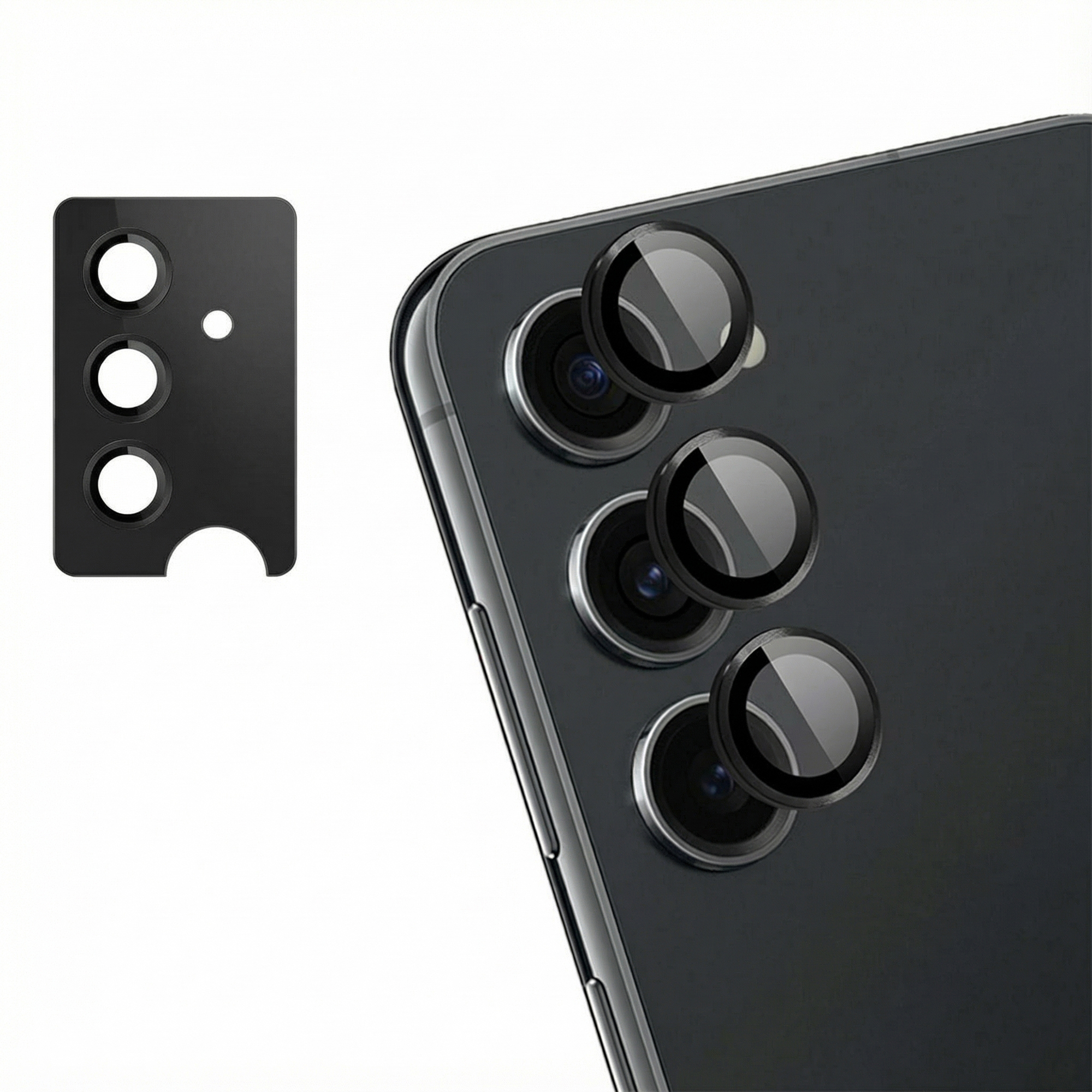 imoshion 2 Pack Camera lens protector voor de Samsung Galaxy S24 - Zwart