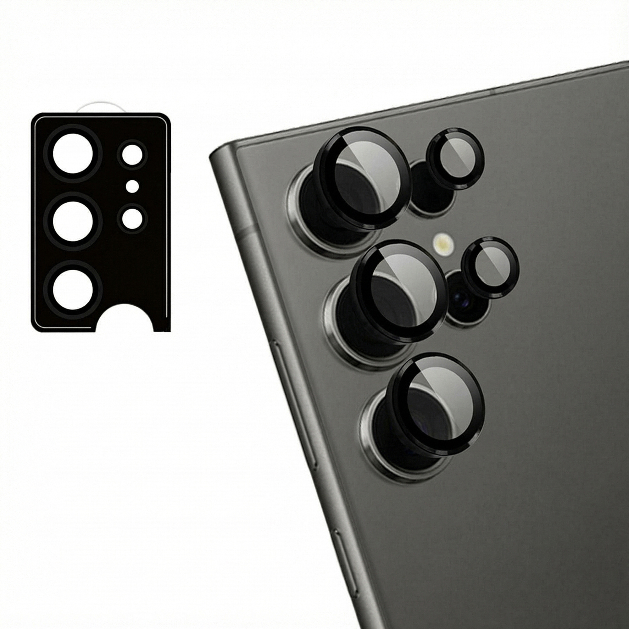 imoshion 2 Pack Camera lens protector voor de Samsung Galaxy S24 Ultra - Zwart