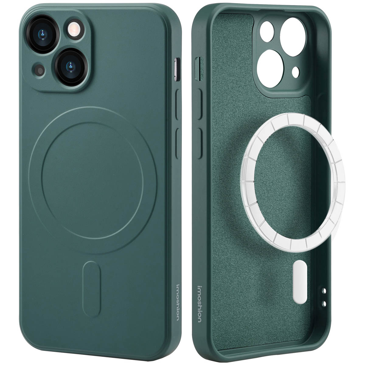 imoshion Color Backcover met MagSafe voor de Apple iPhone 13 Mini - Donkergroen