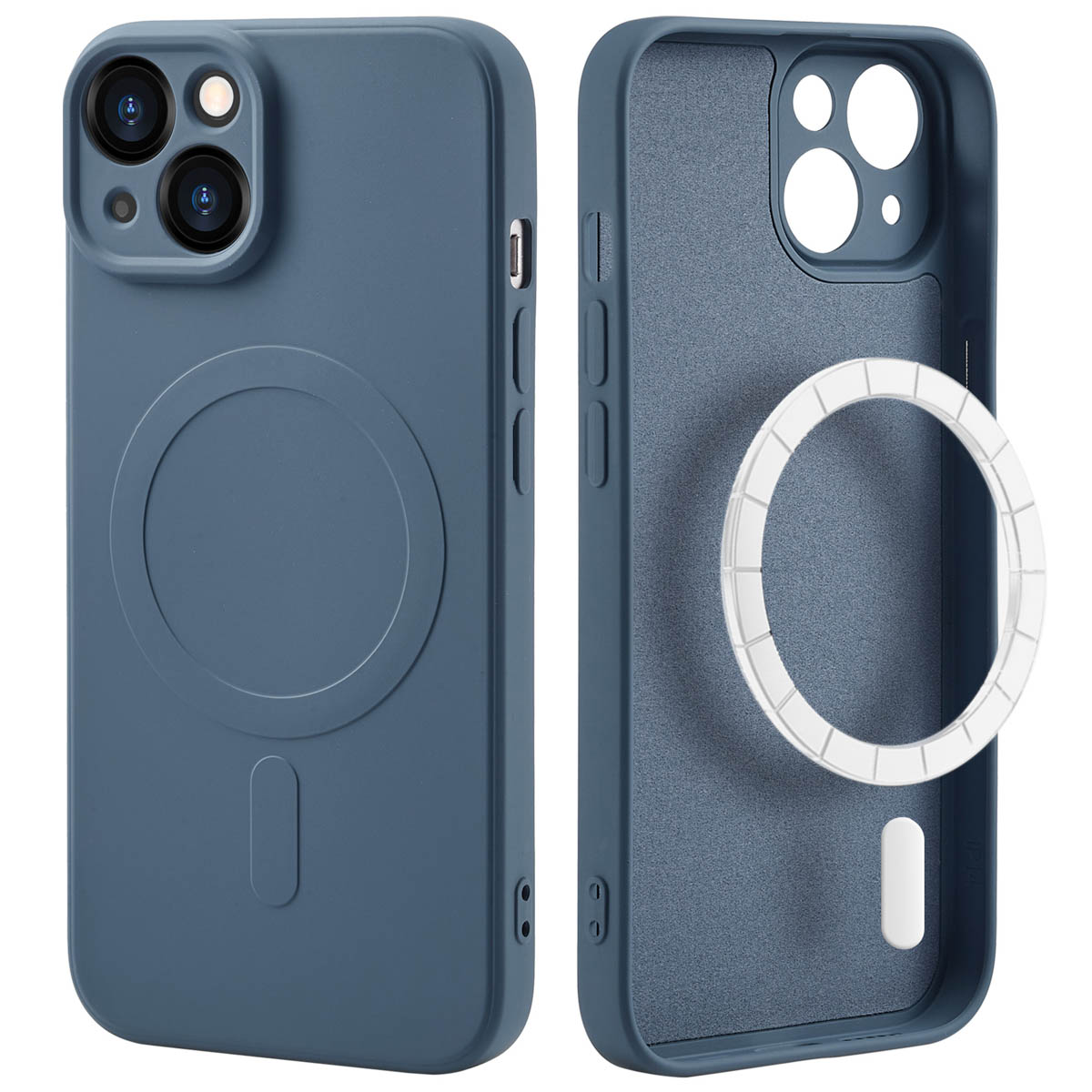 imoshion Coque Couleur avec MagSafe Apple iPhone 14 - Bleu foncé