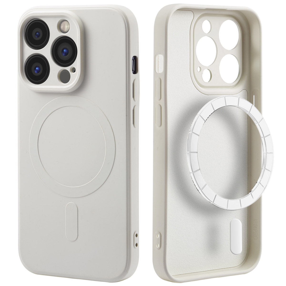 imoshion Coque Couleur avec MagSafe Apple iPhone 14 Pro - Beige