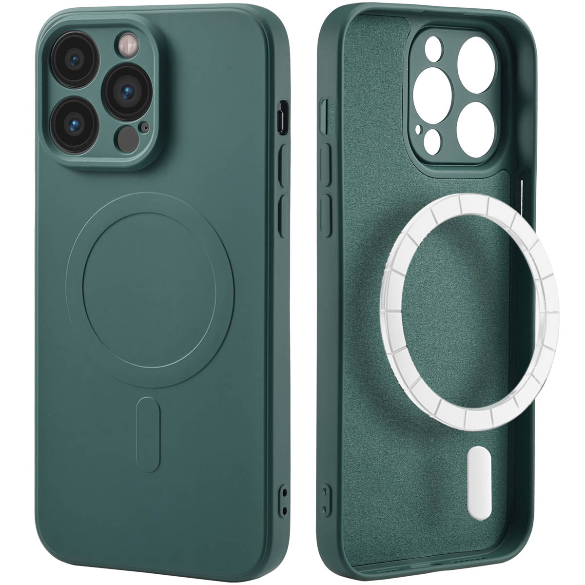 imoshion Coque Couleur avec MagSafe Apple iPhone 14 Pro Max - Vert foncé