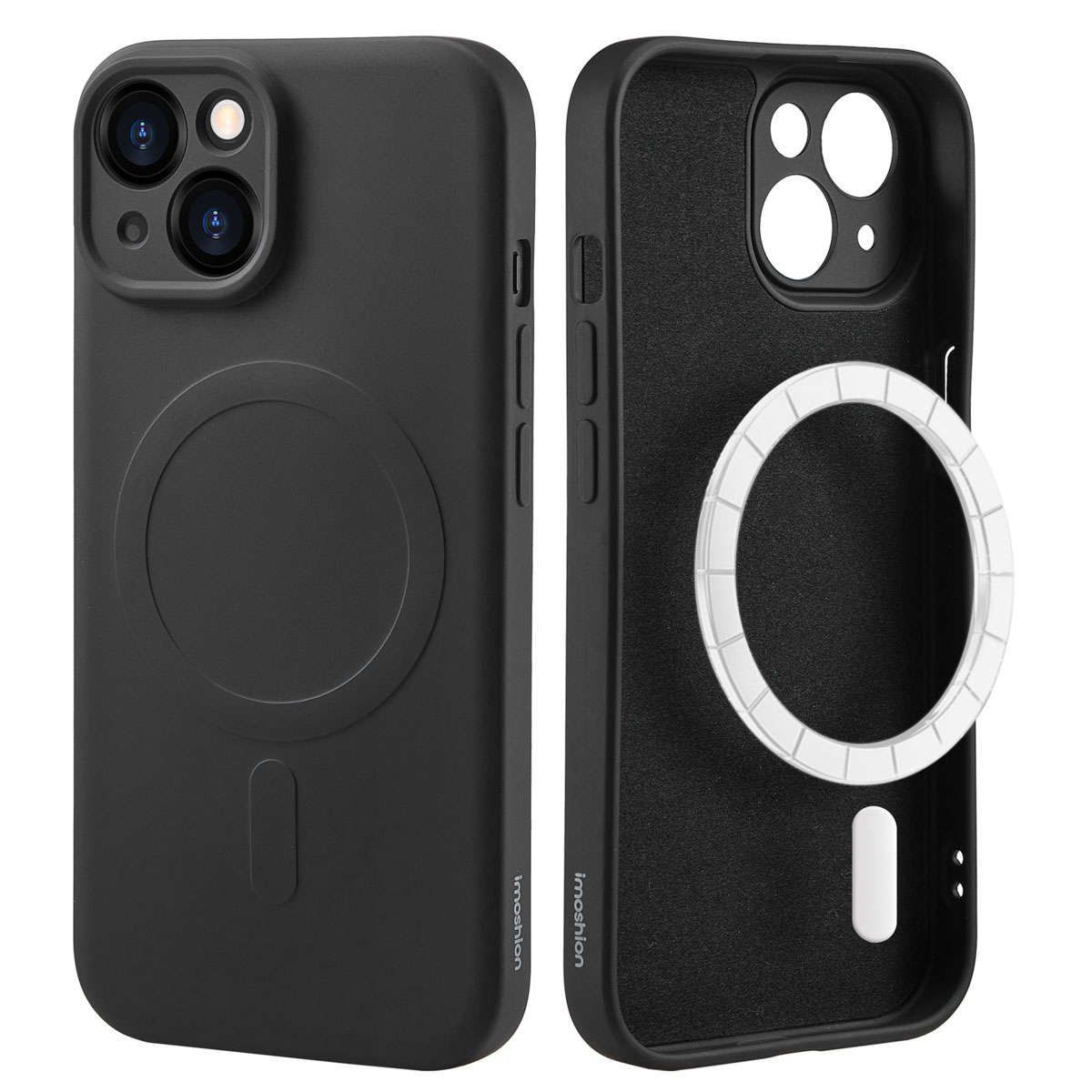 imoshion Coque Couleur avec MagSafe Apple iPhone 15 - Noir