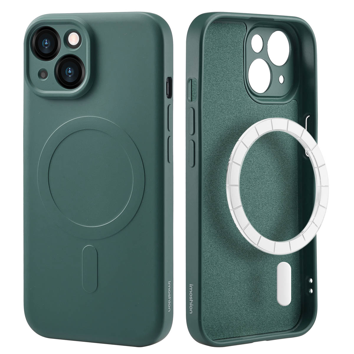 imoshion Color Backcover met MagSafe voor de Apple iPhone 15 - Donkergroen